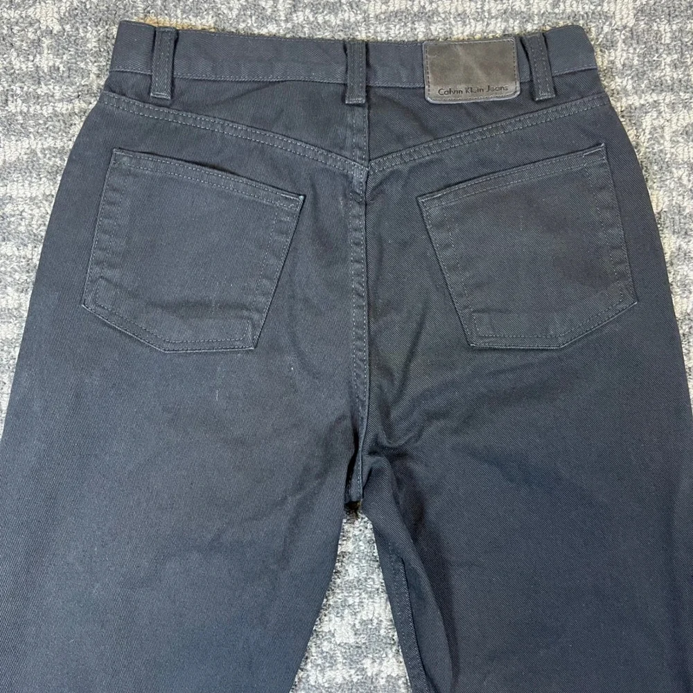 Calvin Klein Jeans Easy Fit Mens 30x30 Black Denim Straight Leg 100% Cotton